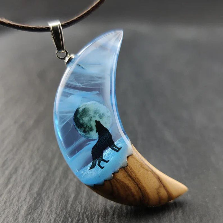 FREE Today: "Help Save Endangered Wolves" Half Moon Necklace