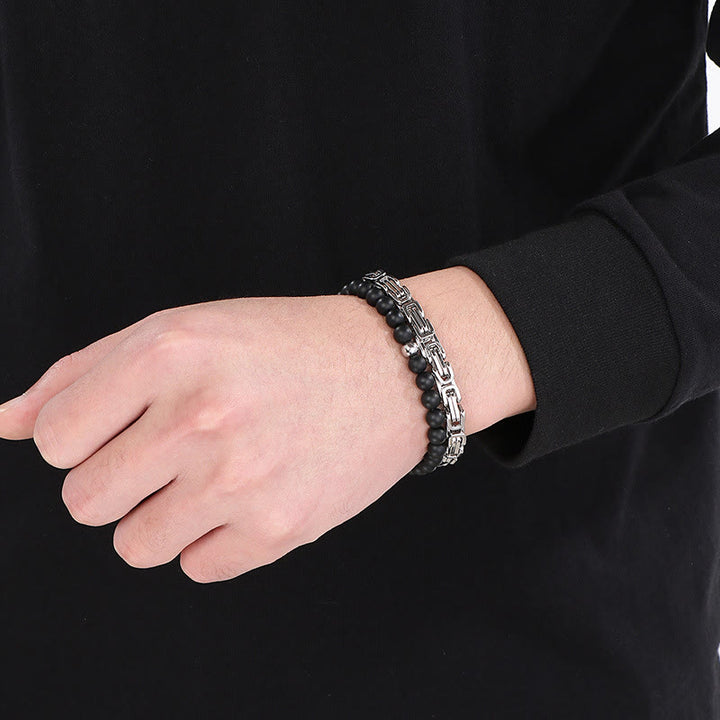 WorldNorse Vintage Emperor Chain Stainless Steel Bracelet