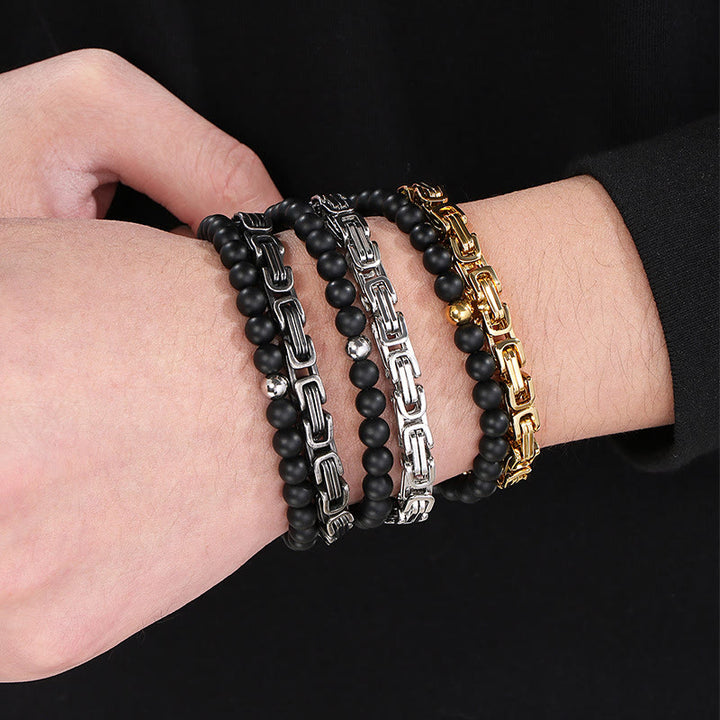 WorldNorse Vintage Emperor Chain Stainless Steel Bracelet