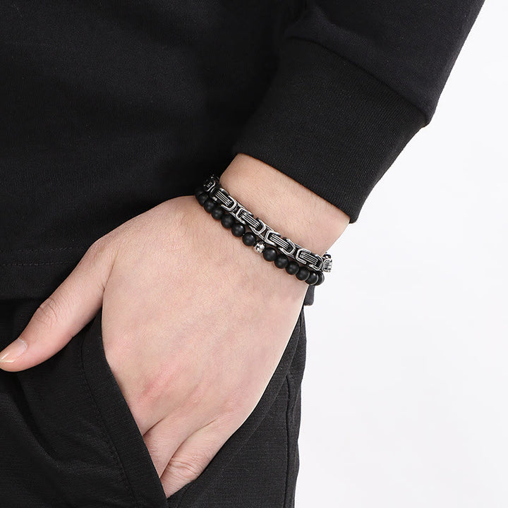 WorldNorse Vintage Emperor Chain Stainless Steel Bracelet