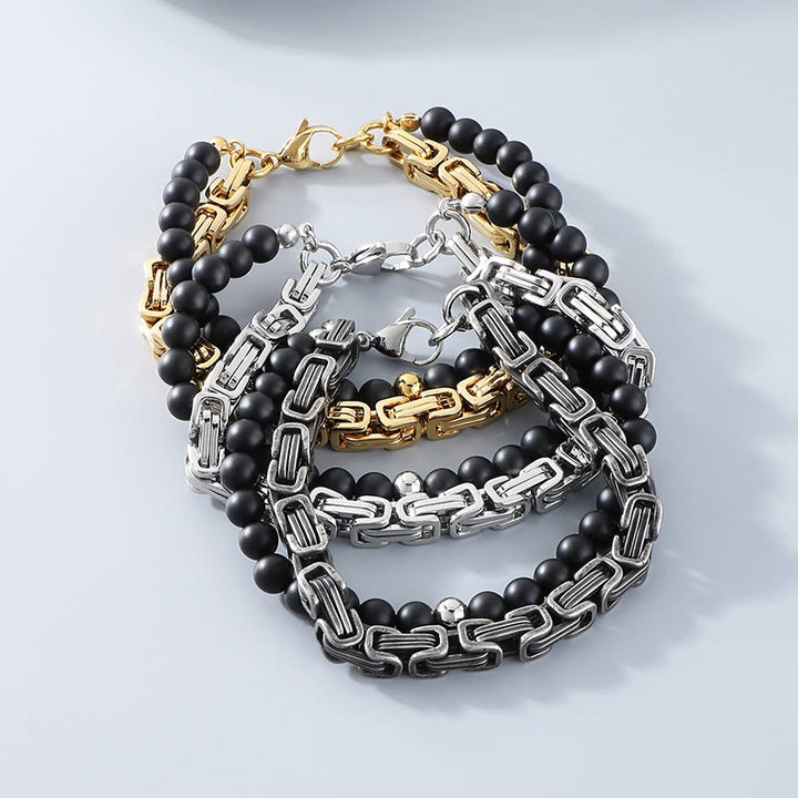 WorldNorse Vintage Emperor Chain Stainless Steel Bracelet