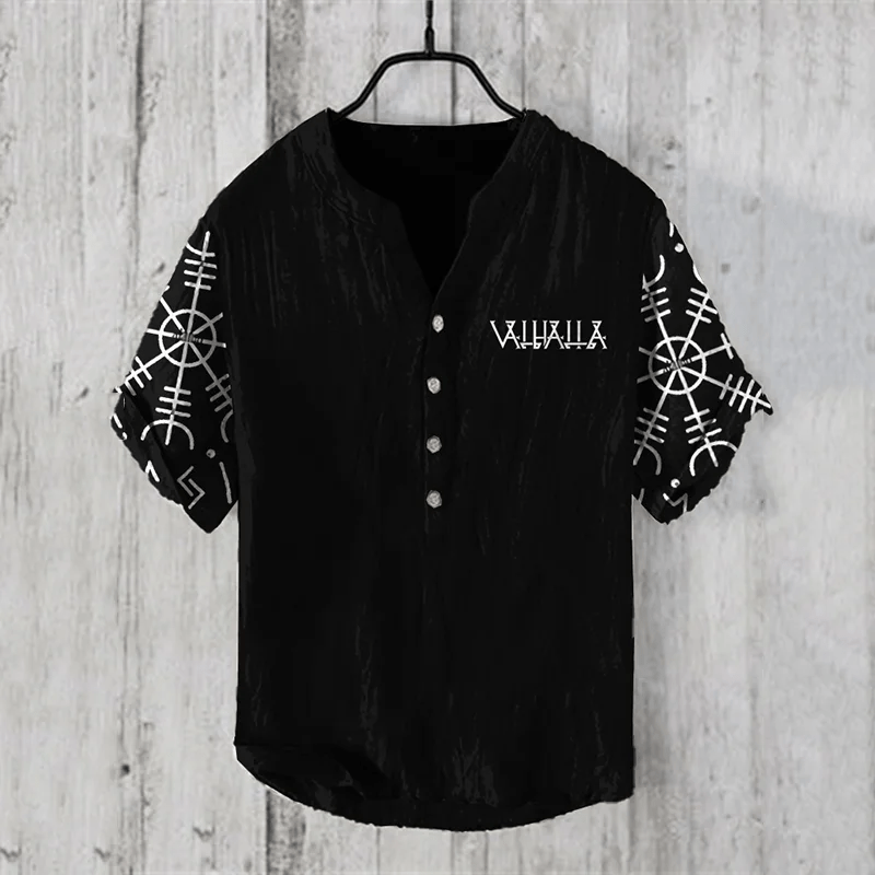 WorldNorse Valhalla Helm of Awe Casual Shirt - US/UK/AU50，EU60 (5XL) - image 0