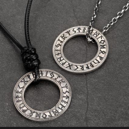 WorldNorse 925 Sterling Silver Runes Necklace - image 4