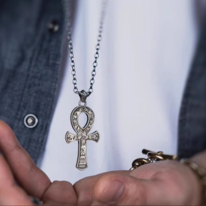 WorldNorse 925 Sterling Silver Runes Cross Necklace - image 3