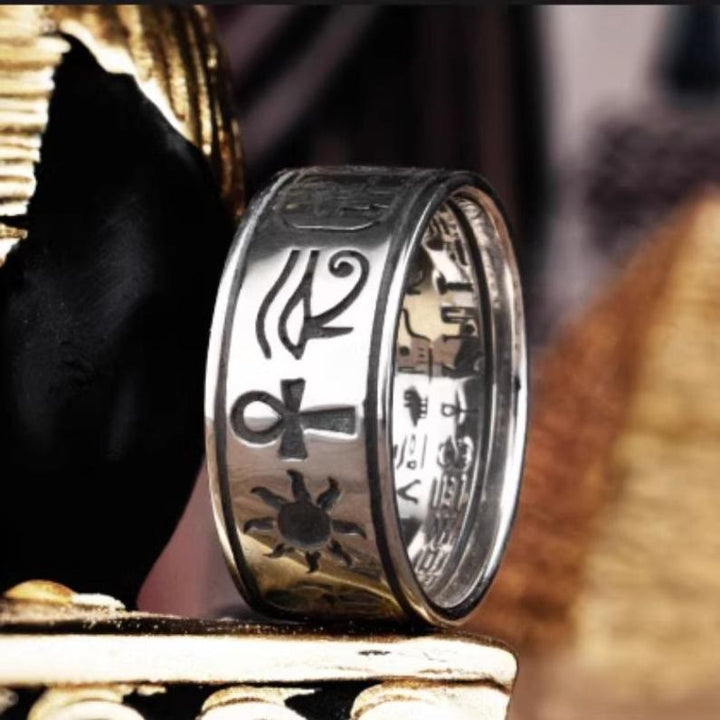 WorldNorse 925 Sterling Silver Runes Ring