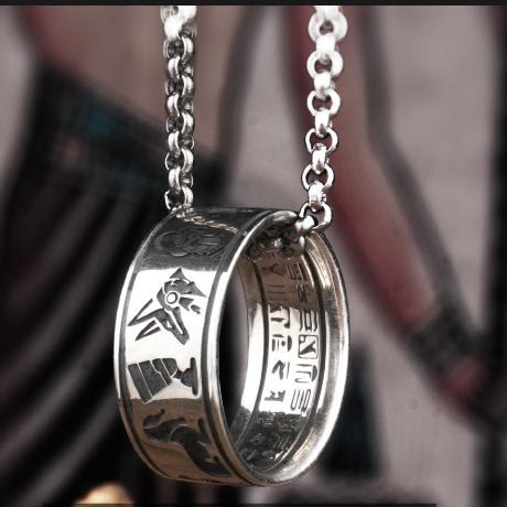 WorldNorse 925 Sterling Silver Runes Ring