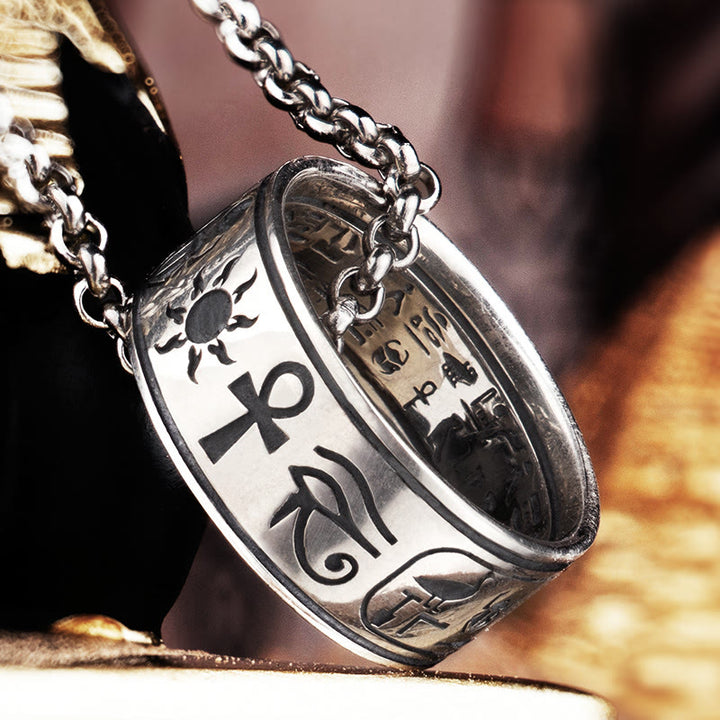 WorldNorse 925 Sterling Silver Runes Ring