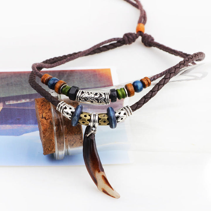 FREE Today: Vintage Tribal Bohemian Wolf Tooth Pendant Necklace