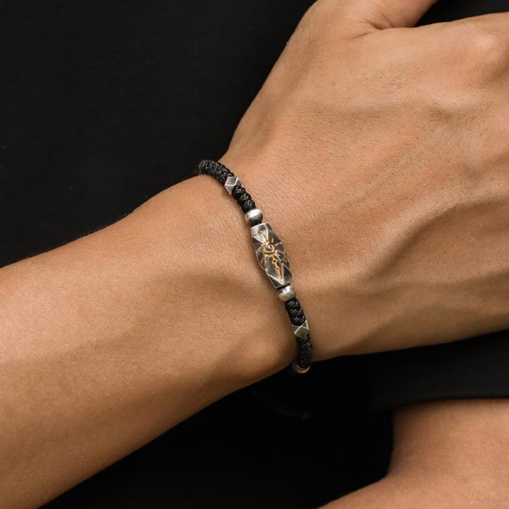 WorldNorse Handcrafted 925 Silver Wish Emblem Hammered Bracelet - image 7