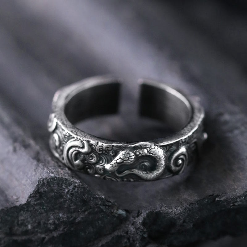 WorldNorse 925 Sterling Silver Retro Snake Ring - image 6