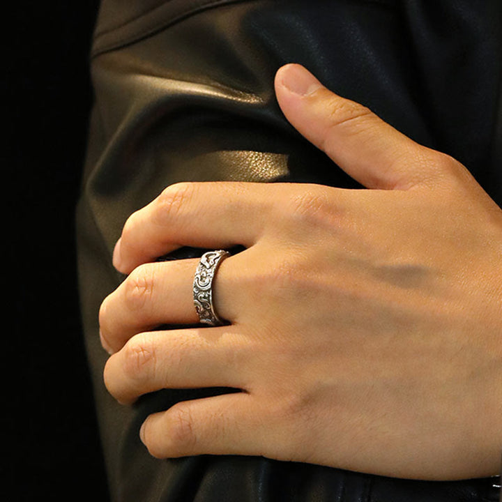 WorldNorse Handcrafted 925 Silver Retro Snake Ring - image 1