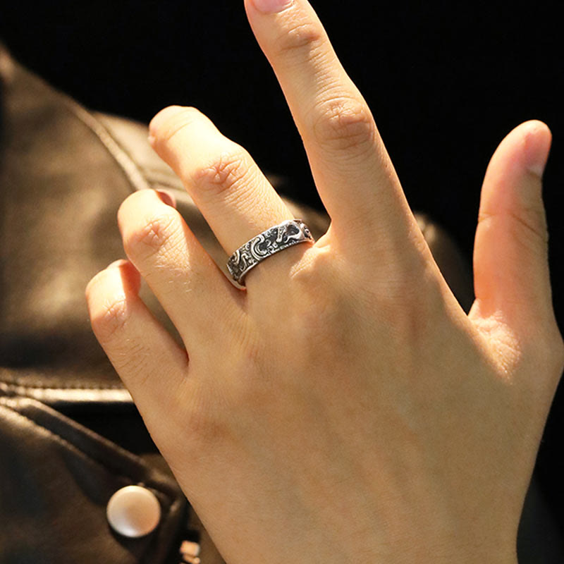 WorldNorse 925 Sterling Silver Retro Snake Ring - image 2