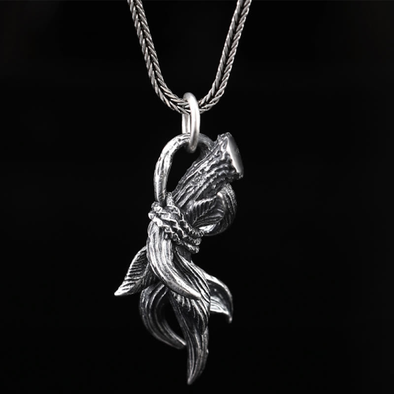 WorldNorse Handcrafted 925 Silver Deer Horns Necklace - image 5