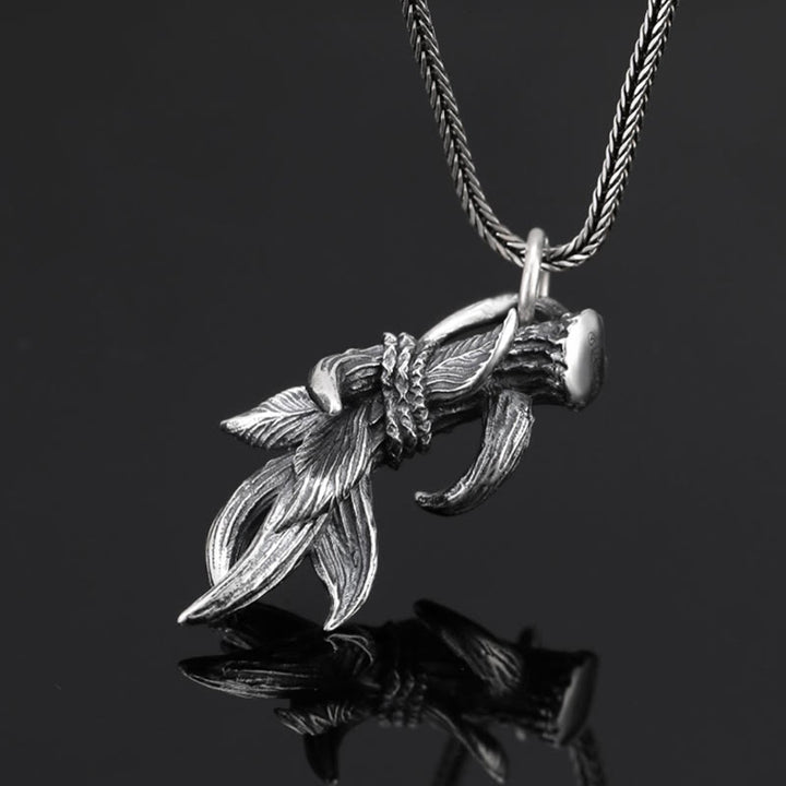 WorldNorse Handcrafted 925 Silver Deer Horns Necklace - image 7