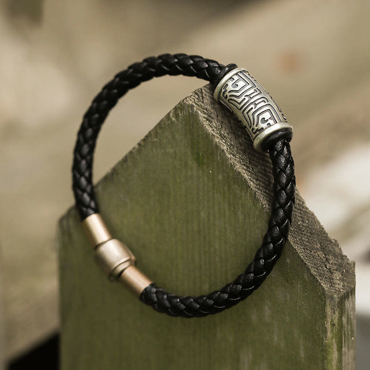 WorldNorse 925 Sterling Silver Taotie Bracelet