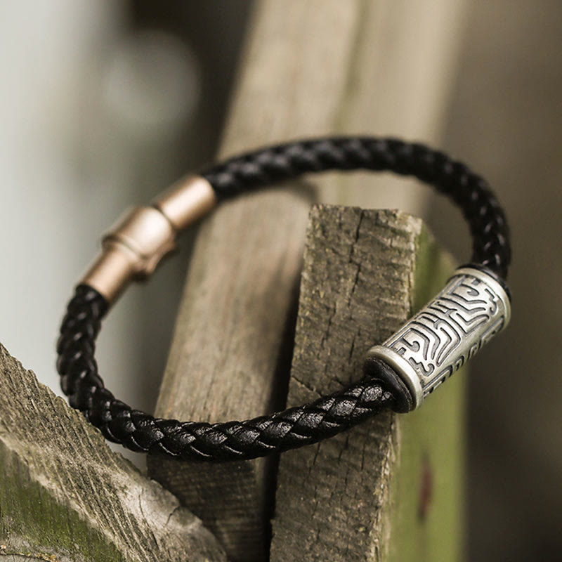 WorldNorse 925 Sterling Silver Taotie Bracelet