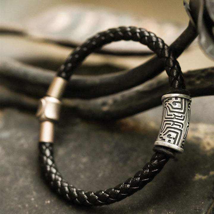 WorldNorse 925 Sterling Silver Taotie Bracelet