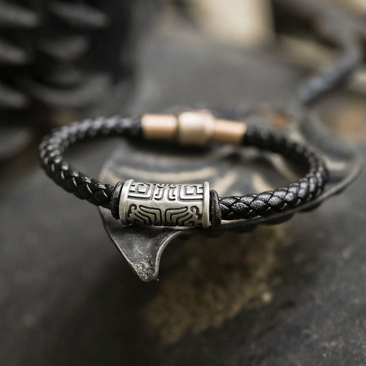 WorldNorse Handcrafted 925 Silver Taotie Bracelet - image 6