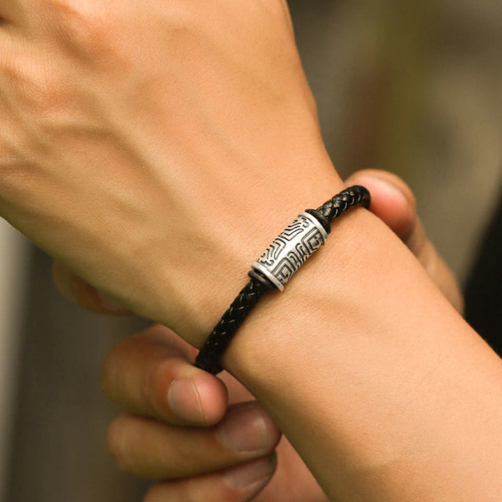 WorldNorse 925 Sterling Silver Taotie Bracelet