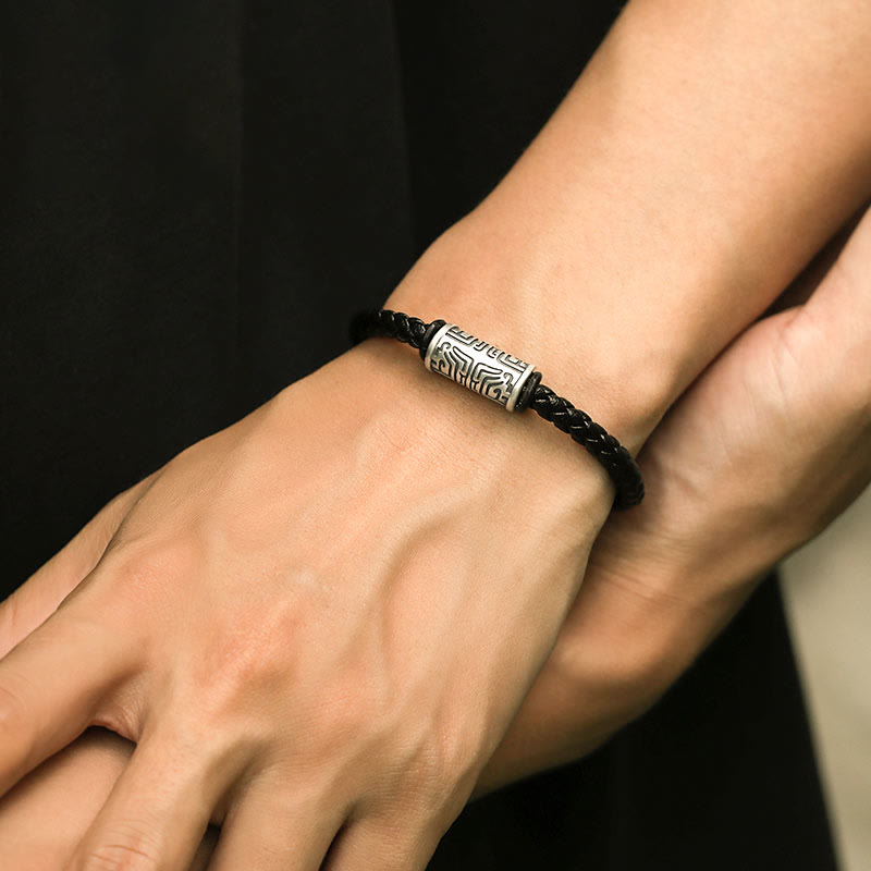 WorldNorse Handcrafted 925 Silver Taotie Bracelet - image 3