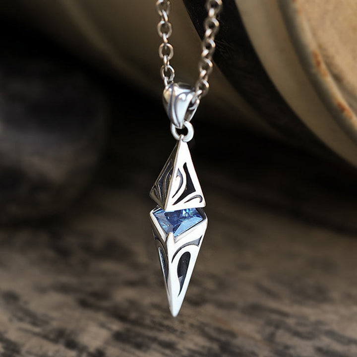 WorldNorse 925 Sterling Silver Starburst Necklace