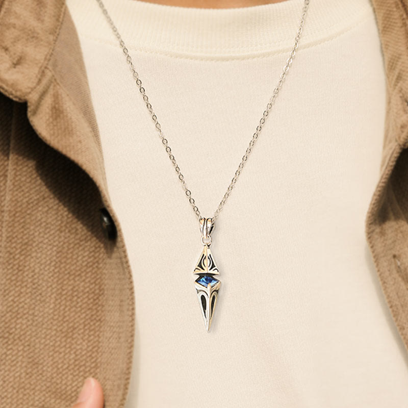 WorldNorse 925 Sterling Silver Starburst Necklace