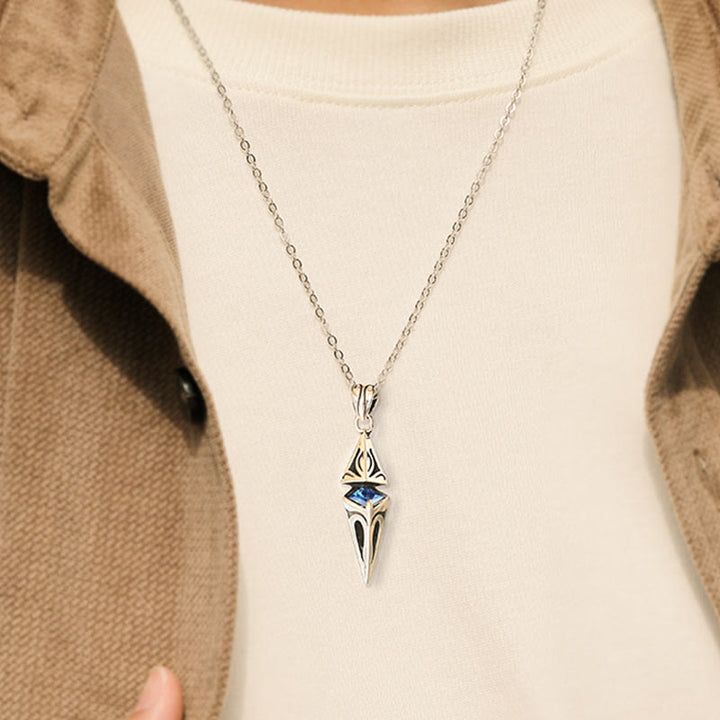 WorldNorse 925 Sterling Silver Starburst Necklace