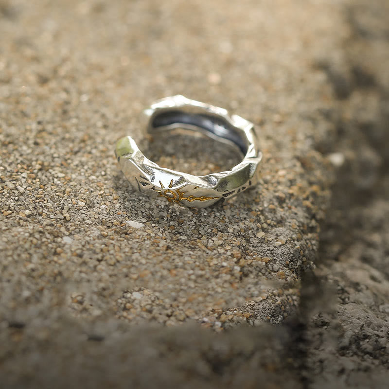 WorldNorse 925 Sterling Silver Wish Emblem Hammered Earrings - image 8