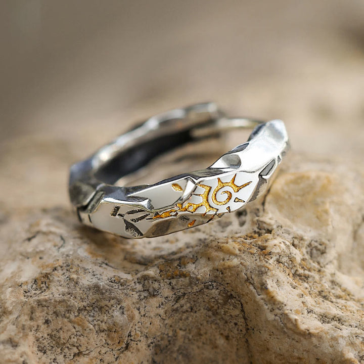 WorldNorse Handcrafted 925 Silver Wish Emblem Hammered Earrings - image 11