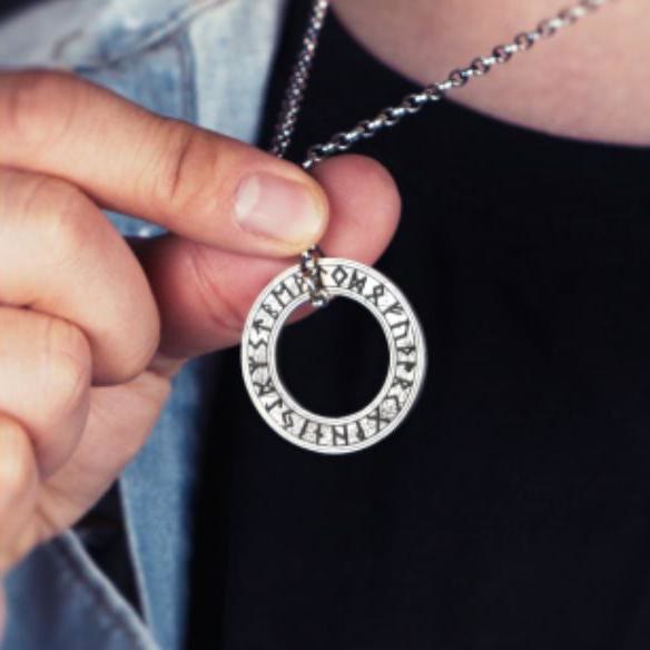 WorldNorse 925 Sterling Silver Runes Necklace - image 3