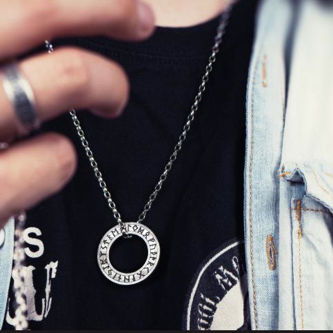 WorldNorse Handcrafted 925 Silver Runes Necklace - image 2