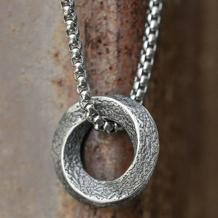 WorldNorse 925 Sterling Silver Mobius Strip Necklace - 60cm Titanium Steel Square Chain - image 5