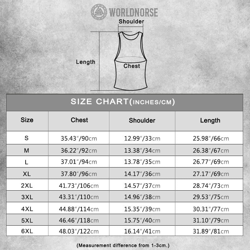 WorldNorse Vegvisir Runes Viking Axe Vest