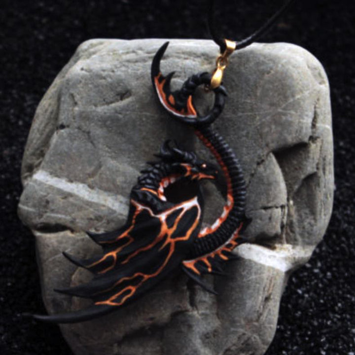 FREE Today: Volcanic Dragon Charm Necklace