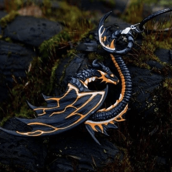 FREE Today: Volcanic Dragon Charm Necklace