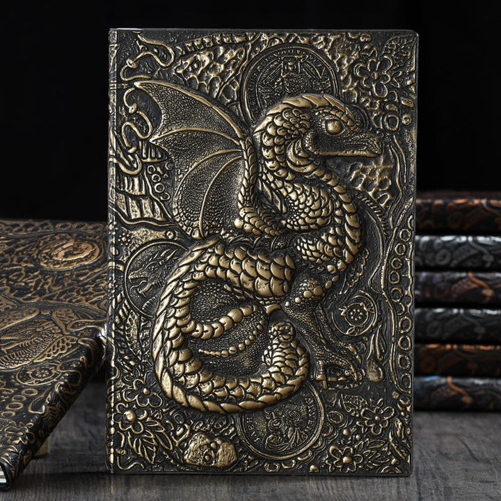 WorldNorse Embossed Flying Dragon Journal Notebook