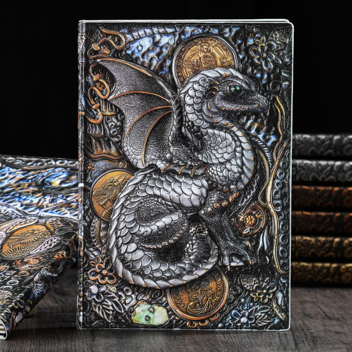 WorldNorse Embossed Flying Dragon Journal Notebook