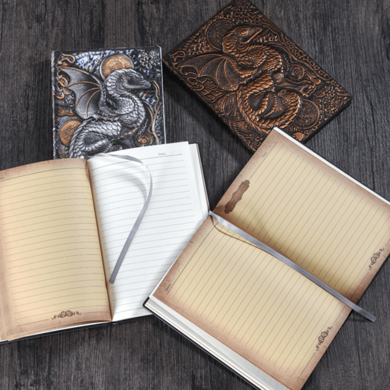 WorldNorse Embossed Flying Dragon Journal Notebook