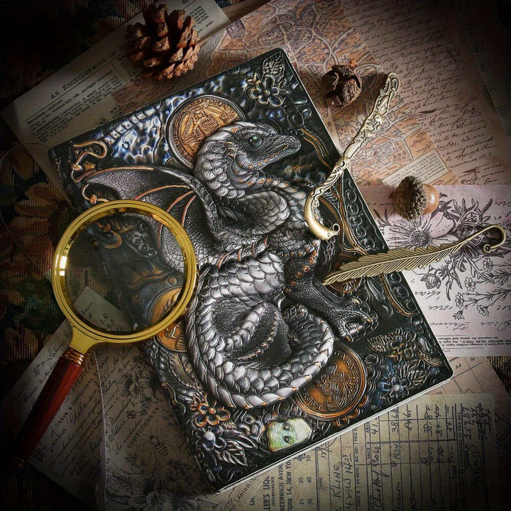 WorldNorse Embossed Flying Dragon Journal Notebook