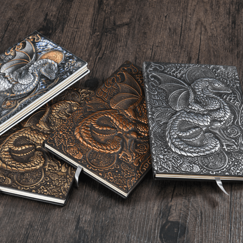 WorldNorse Embossed Flying Dragon Journal Notebook
