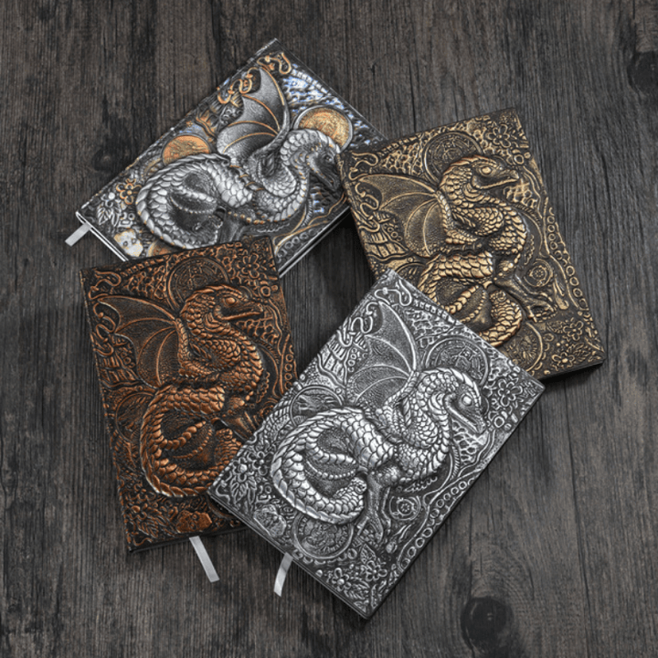 WorldNorse Embossed Flying Dragon Journal Notebook