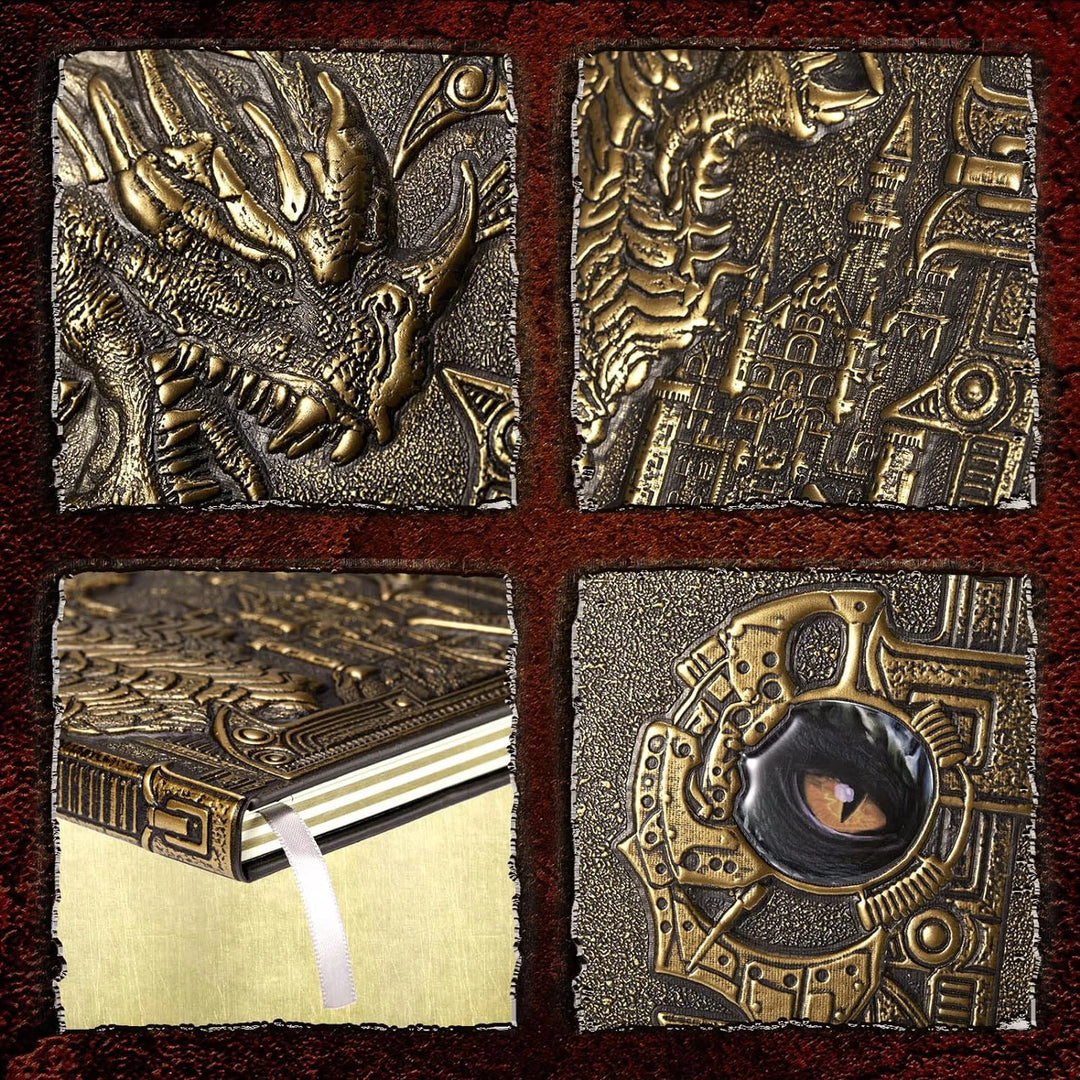 WorldNorse Dragon Embossed Leather Cover Lined Notebook