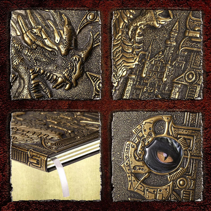 WorldNorse Dragon Embossed Leather Cover Lined Notebook