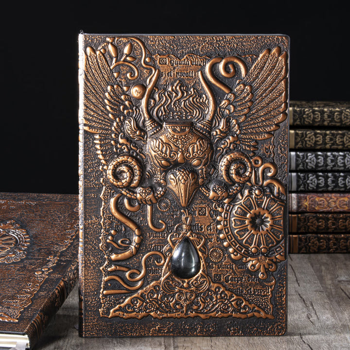 WorldNorse Embossed Eagle Leather Cover Notebook