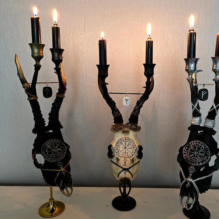 WorldNorse Viking Compass Path Finder Pagan Ritual Candle Holder