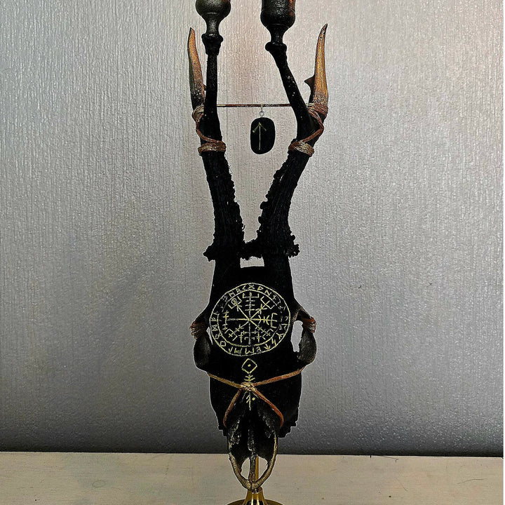 WorldNorse Viking Compass Path Finder Pagan Ritual Candle Holder