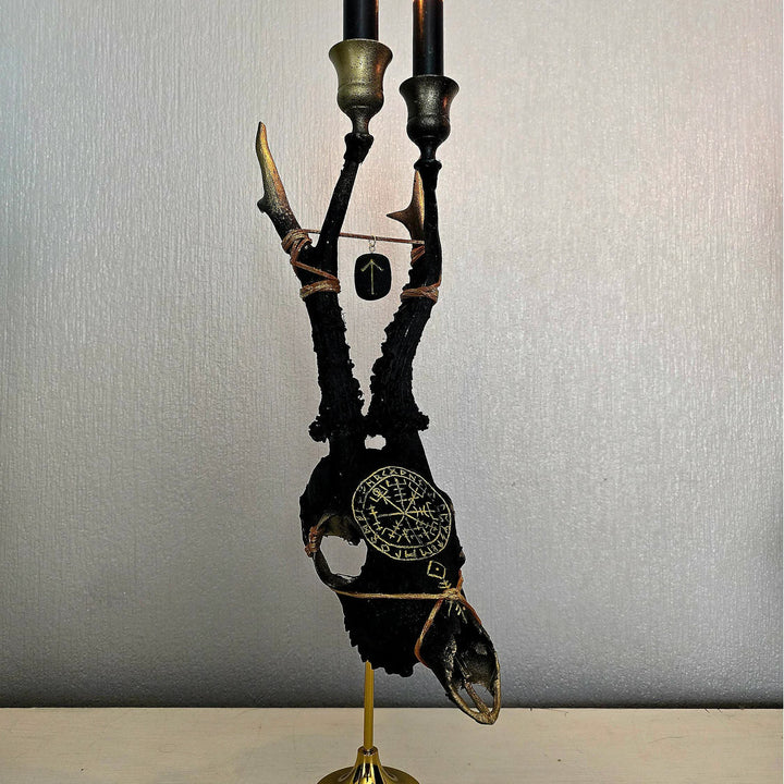 WorldNorse Viking Compass Path Finder Pagan Ritual Candle Holder
