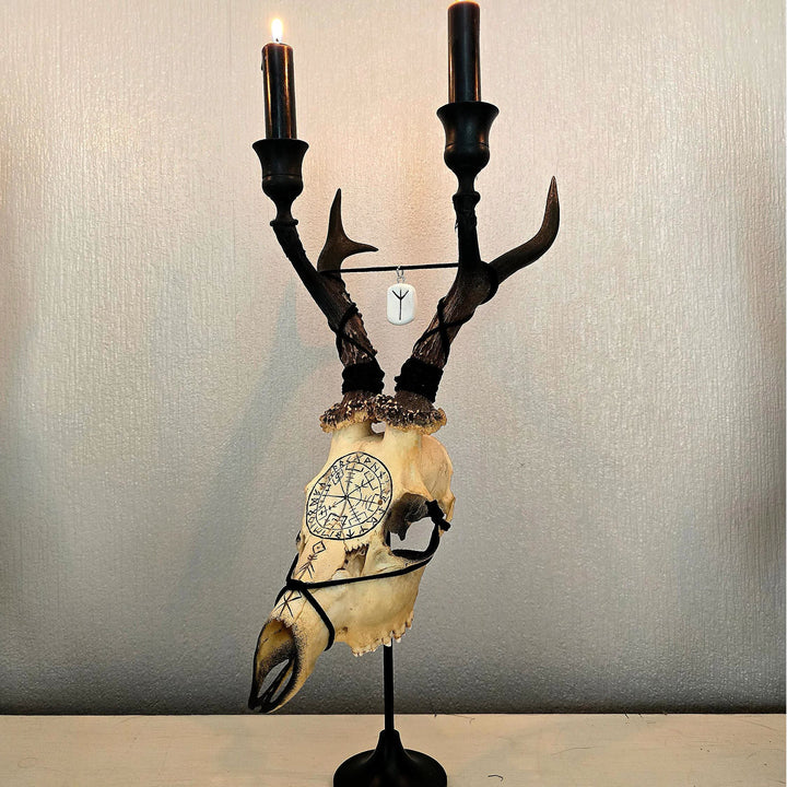 WorldNorse Viking Compass Path Finder Pagan Ritual Candle Holder