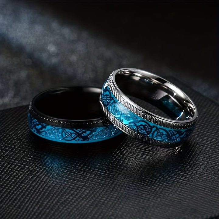 FREE Today: Light Dragon Scale Blue Ring