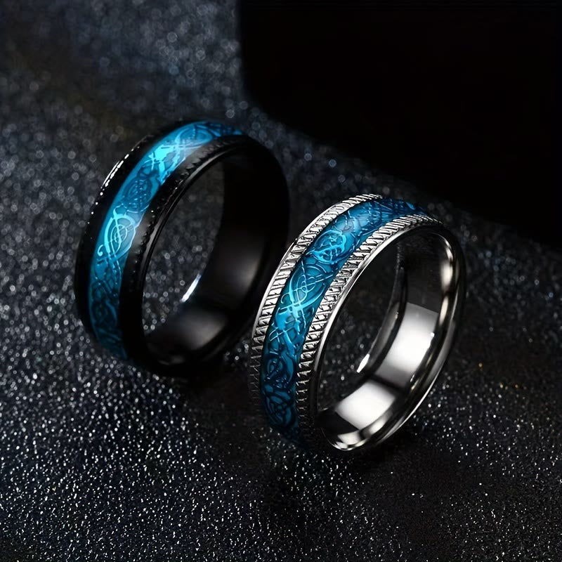 FREE Today: Light Dragon Scale Blue Ring
